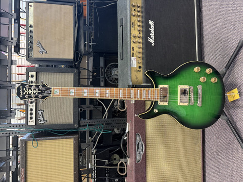 Vist Large View of Product Image Which is Used Epiphone DC PRO Double Cut Electric Guitar Green 6-String