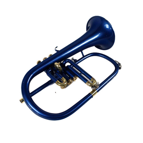Vist Large View of Product Image Which is Used BLUE BRASS FLUGELHORN Flugelhorn