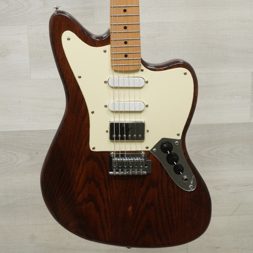 Vist Large View of Product Image Which is Used North Point Double Cutaway Electric Guitar Wood