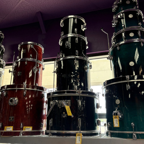 Vist Large View of Product Image Which is Used CB 4PC Maxx Vintage Drum Shell Kit Black