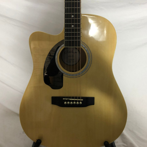 Vist Large View of Product Image Which is Used Ashthorpe D98 LEFT HANDED Laminate Top Acoustic Guitar Natural