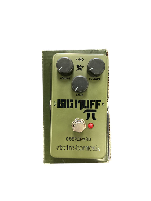 Vist Large View of Product Image Which is Used Electro Harmonix (E/H) BIG MUFF GREEN RUSSIAN Fuzz Pedal