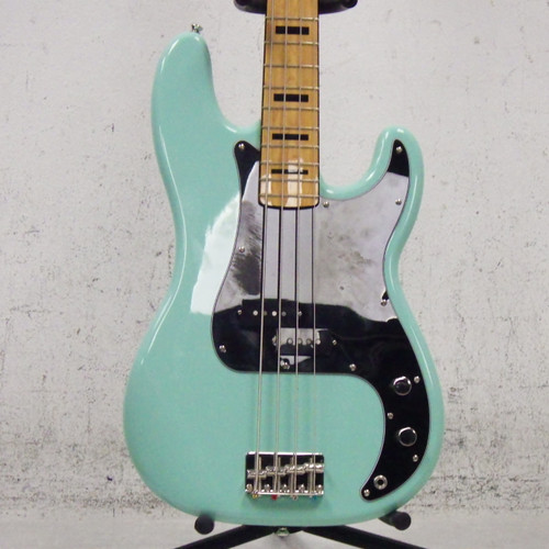 Vist Large View of Product Image Which is Used Squier FSR classic Vibe 70S P Type Bass Guitar Blue 4-String