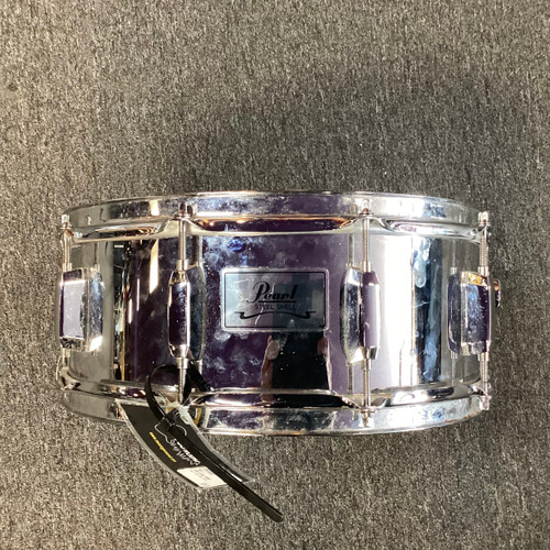 Vist Large View of Product Image Which is Used Pearl 14X5 STEEL SNARE Metal Snare Drum 14"