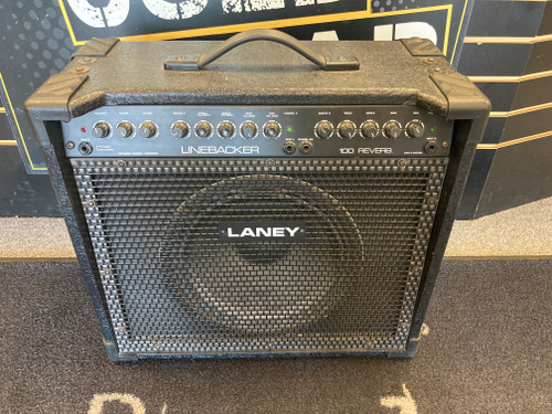 Vist Large View of Product Image Which is Used Laney Linebacker 100 Reverb Solid State Guitar Amp