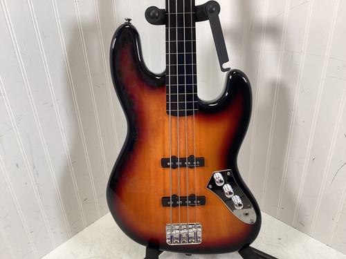 Vist Large View of Product Image Which is Used Squier VINTAGE MODIFIED FRETLESS JAZZ BASS J Type Bass Guitar Sunburst 4-String