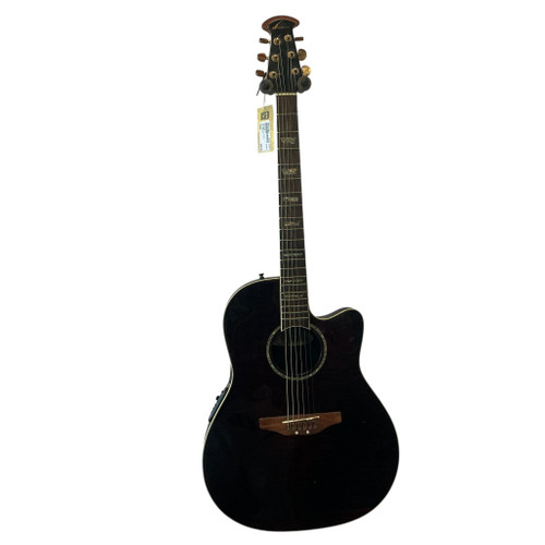 Vist Large View of Product Image Which is Used Ovation CELEBRTIY GC24D Laminate Top Acoustic Guitar Black