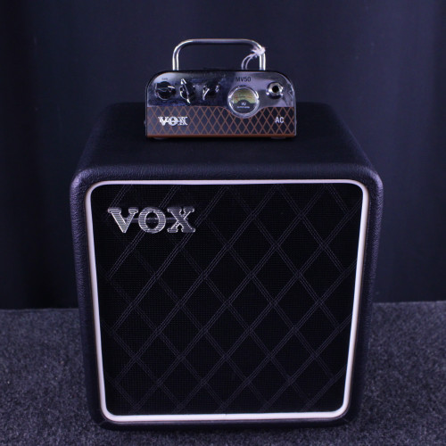 Vist Large View of Product Image Which is Used Vox MV50 NUTONE AC AND BC108 CAB Solid State Guitar Head