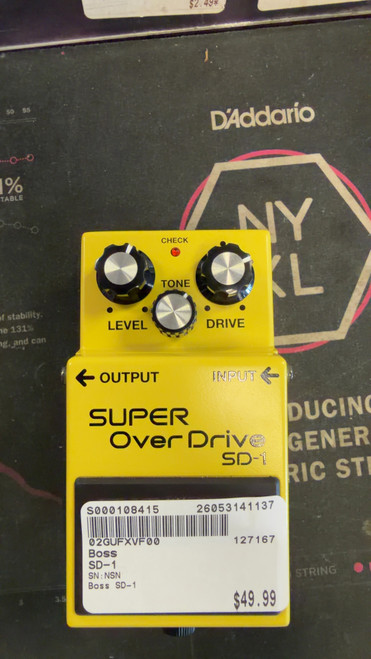 Vist Large View of Product Image Which is Used Boss SD-1 Overdrive Pedal