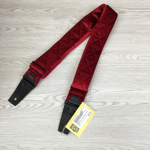Vist Large View of Product Image Which is Used Coffin CASE THE COUNT RED VELVET STRAP Guitar Accessory