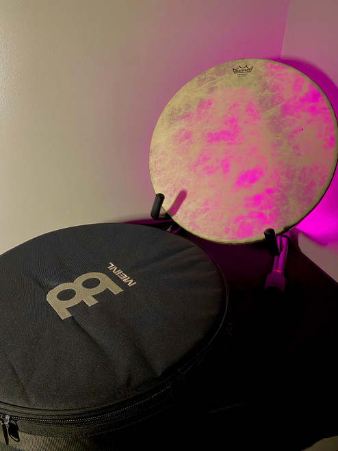 Vist Large View of Product Image Which is Used Remo 16-IN FIBERSKYN FRAME DRUM W/ BAG World Percussion Instrument