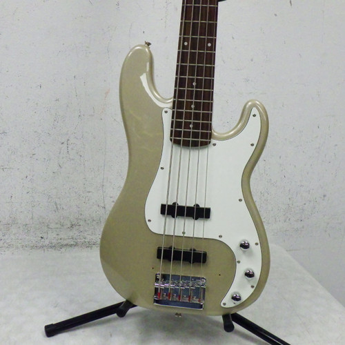Vist Large View of Product Image Which is Used Squier Standard Series Precision Bass 5 STRING J Type Bass Guitar Goldtop 5-String
