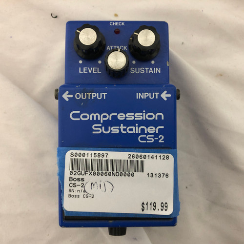 Vist Large View of Product Image Which is Used Boss CS-2 Compressor Pedal