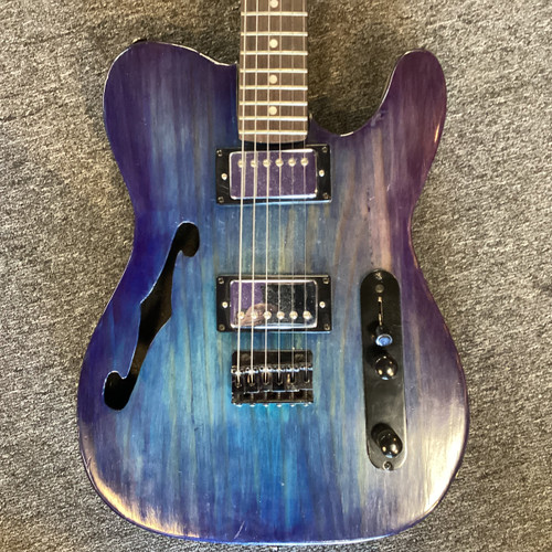 Vist Large View of Product Image Which is Used NO BRAND (Brandless Product) T-TYPE BLUE T Type Electric Guitar Blue 6-String