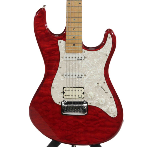 Vist Large View of Product Image Which is Used Dean AVALANCHE MQ S Type Electric Guitar Red 6-String