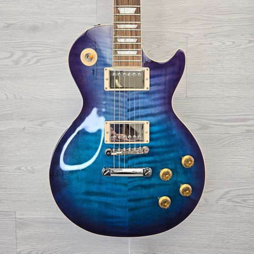Vist Large View of Product Image Which is Used Gibson LES PAUL STANDARD 50S FIGURED TOP 2023 LP Type Electric Guitar Blue 6-String