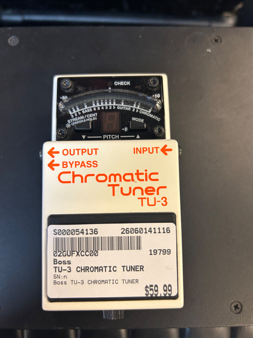 Vist Large View of Product Image Which is Used Boss TU-3 CHROMATIC TUNER Guitar Effect