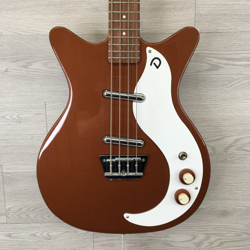 Vist Large View of Product Image Which is Used Danelectro 59DC COPPER Bass Guitar Brown 4-String