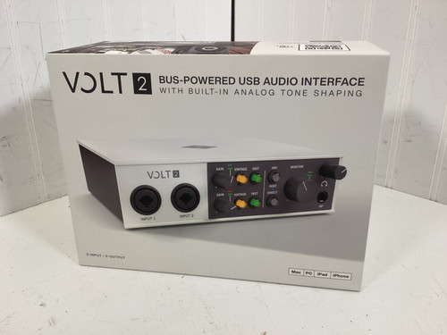 Vist Large View of Product Image Which is Used Universal Audio VOLT 2 USB-C Computer Interface 2 A/D Recording Inputs