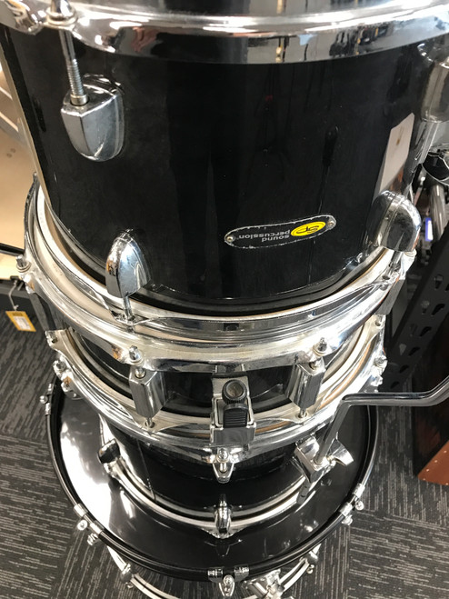 Vist Large View of Product Image Which is Used Sound Percussion 4 PIECE SHELL PACK Drum Shell Kit Black