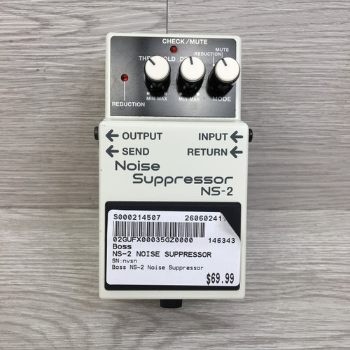 Vist Large View of Product Image Which is Used Boss NS-2 NOISE SUPPRESSOR Noise Reduction Pedal