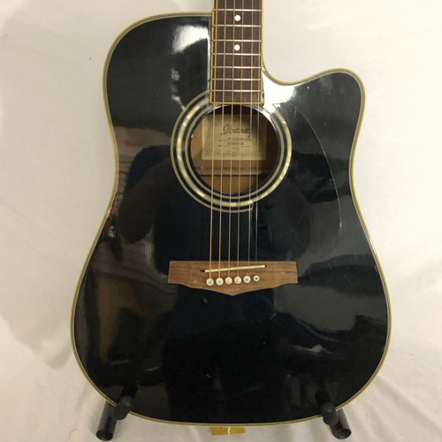 Vist Large View of Product Image Which is Used Ibanez PF15CE-BK Laminate Top Acoustic Guitar Black