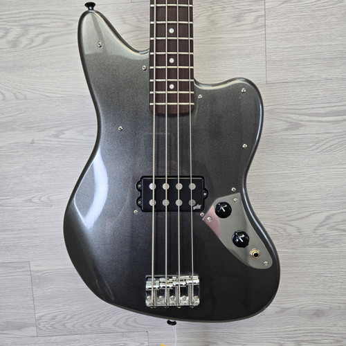 Vist Large View of Product Image Which is Used Squier AFFINITY JAGUAR BASS H --PICKGUARD Bass Guitar Silver/Gray 4-String