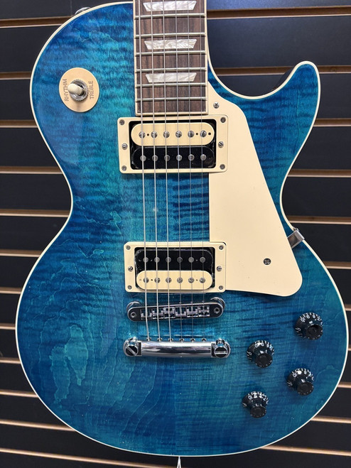 Vist Large View of Product Image Which is Used Gibson 2022 LES PAUL TRAD PRO V Electric Guitar Blue 6-String
