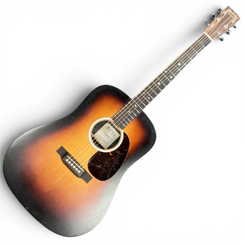 Vist Large View of Product Image Which is Used Martin DX2E ZIRICOTE BURST Solid Top Acoustic Guitar Sunburst