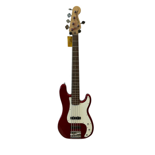 Vist Large View of Product Image Which is Used Squier P-BASS 5 STRING P Type Bass Guitar Red 5-String