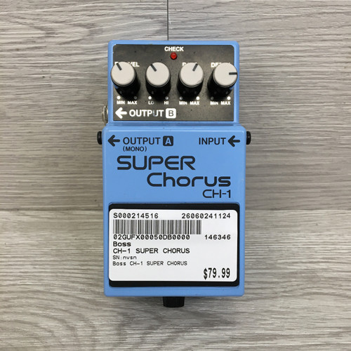 Vist Large View of Product Image Which is Used Boss CH-1 SUPER CHORUS Chorus Pedal