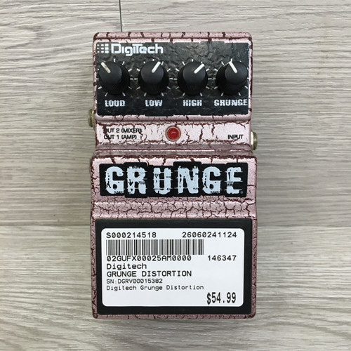 Vist Large View of Product Image Which is Used Digitech GRUNGE DISTORTION Distortion Pedal