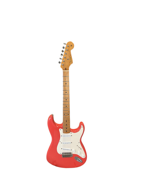 Vist Large View of Product Image Which is Used Fender MIM 2005 CLASSIC STRAT Electric Guitar Orange 6-String