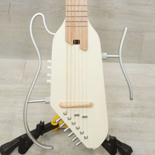 Vist Large View of Product Image Which is Used Donner Hush-i Pro Laminate Top Acoustic Guitar White