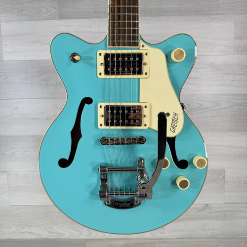 Vist Large View of Product Image Which is Used Gretsch G2655T Streamliner Center Block Jr. - Arctic Blue - Gig Bag Included
