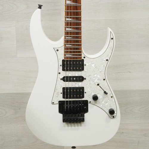 Vist Large View of Product Image Which is Used Ibanez RG450DXB Electric Guitar White
