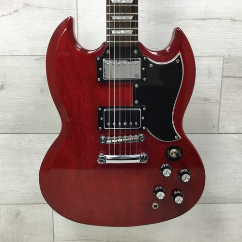 Vist Large View of Product Image Which is Used Epiphone G400 61 SG 2001 MIK Electric Guitar Cherry Red