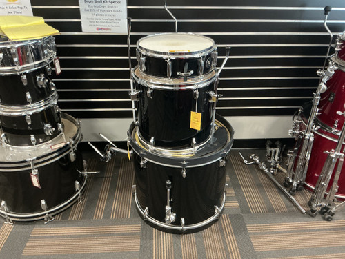 Vist Large View of Product Image Which is Used Tama SWINGSTAR 3 PIECE Drum Shell Kit Black