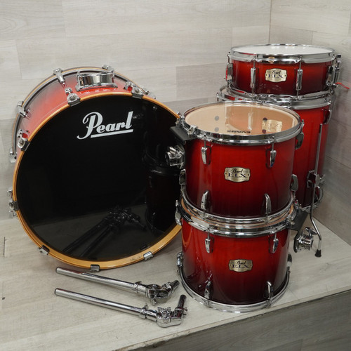Vist Large View of Product Image Which is Used Pearl Elx Export Series Drum Shell Kit Red