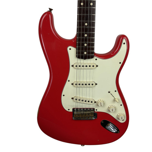 Vist Large View of Product Image Which is Used Fender 2011 CUSTOM SHOP 1960 STRATOCASTER RELIC S Type Electric Guitar Red 6-String