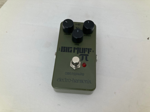 Vist Large View of Product Image Which is Used Electro Harmonix (E/H) BIG MUFF PI GREEN RUSSIAN Fuzz Pedal