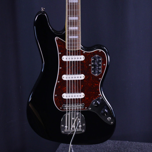Vist Large View of Product Image Which is Used Squier BASS VI ELECTRIC BASS GUITAR Bass Guitar Black 6-String