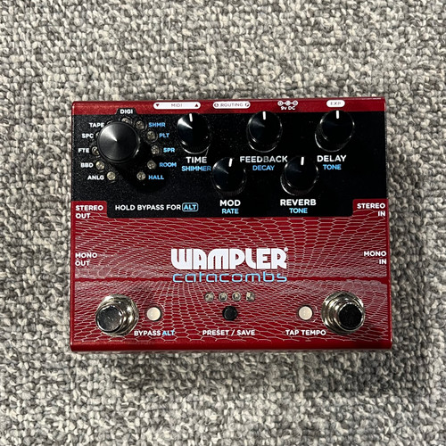 Vist Large View of Product Image Which is Used WAMPLER CATACOMBS DELAY AND REVERB Guitar Pedal