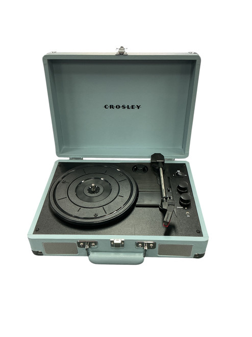 Vist Large View of Product Image Which is Used CROSLEY CR8005G BLUE RECORD PLAYER Turntable