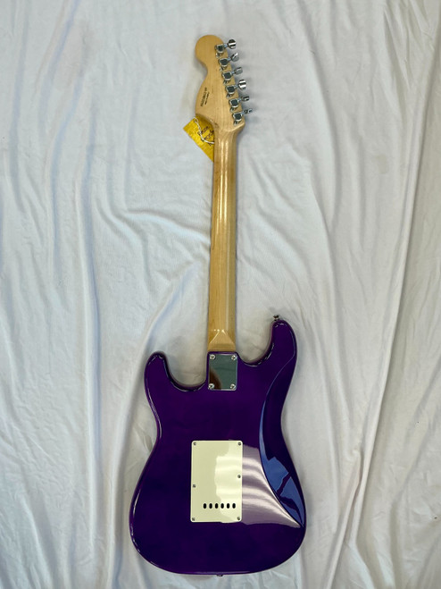Vist Large View of Product Image Which is Used 1998 Fender SQUIER STRAT S Type Electric Guitar Purple 6-String