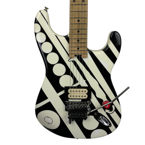 Vist Large View of Product Image Which is Used Fender EVH STRIPE SERIES CIRCLES Electric Guitar Custom Graphics 6-String