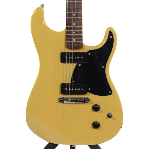 Vist Large View of Product Image Which is Used Squier PARANORMAL STRAT-O-SONIC S Type Electric Guitar Yellow 6-String