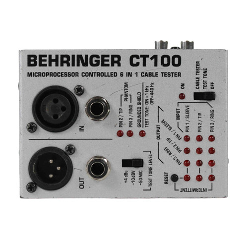Vist Large View of Product Image Which is Used Behringer CT100 CABLE TESTER Pro Sound Accessory