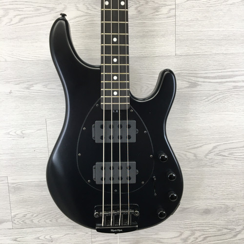 Vist Large View of Product Image Which is Used Ernie Ball MUSIC MAN STERLING 4HH Bass Guitar Black 4-String