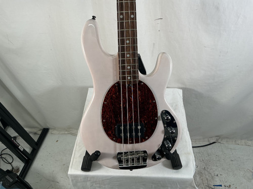 Vist Large View of Product Image Which is Used Sterling by Ernie Ball STERLING RAY 34 BASS P Type Bass Guitar Pink 4-String